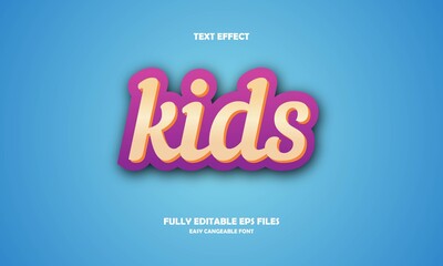 kids style text effect