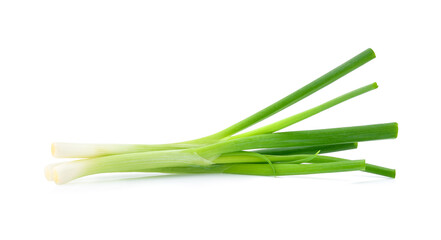 Green onion isolated on the white background