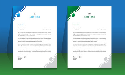 Letterhead format template, business style letterhead design template. Company letterhead template designs. Letterhead, Template.