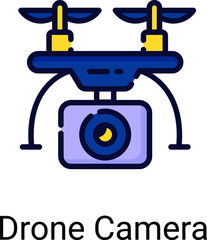 drone camera vector icon , photography and digital art for web design