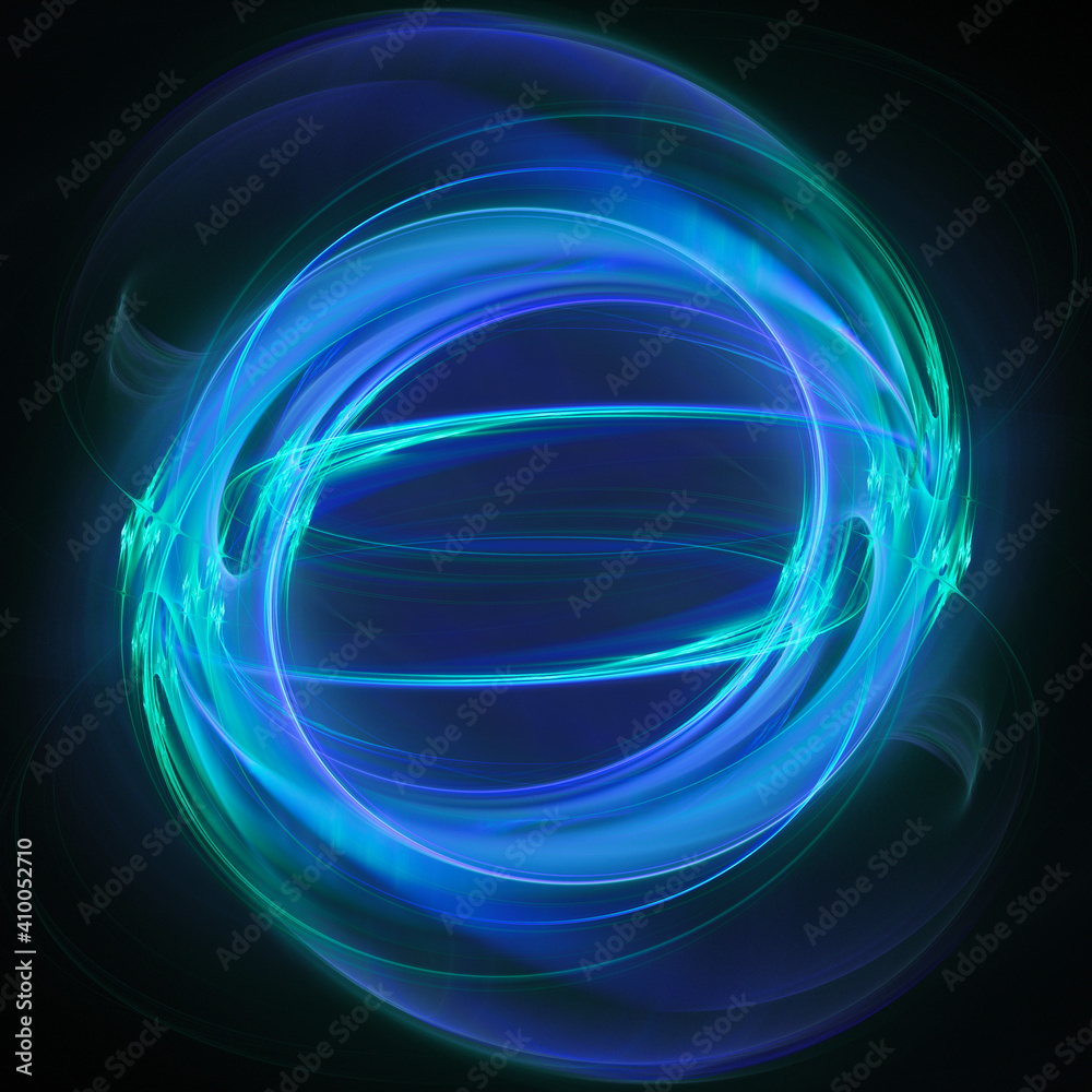 Poster abstract digital technology background. dynamic lines composition. detailed generative fractal graph