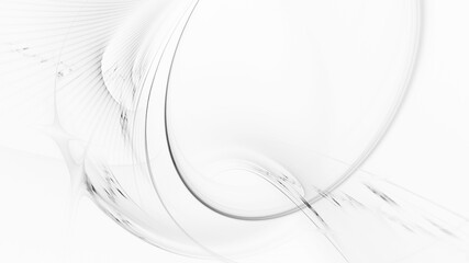 Abstract digital technology background. Dynamic lines composition. Detailed generative fractal graphics.
