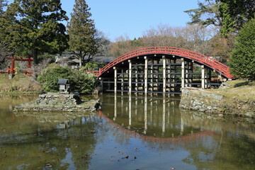 Fototapeta premium 早春の丹生都比売神社