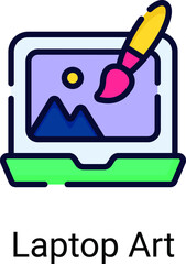 digital art vector icon , photography and digital art for web design