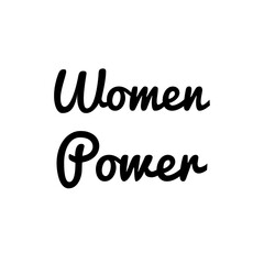 Woman Power Lettering
