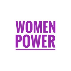 Woman Power Lettering