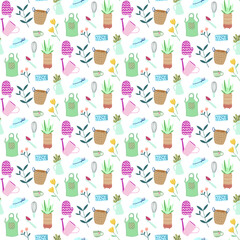 Background seamless pattern cute hand drawn