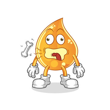 recommend clip art: oil drop burp mascot. cartoon vector