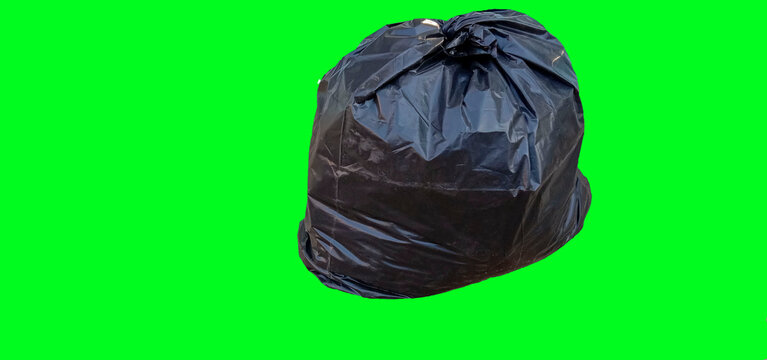 Black plastic bag for garbage