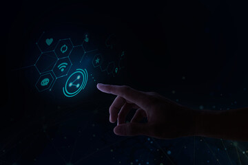 Social media interactive touch screen