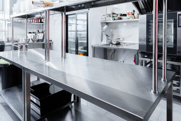 Kitchen appliances in professional kitchen in a restaurant