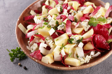 chicory salad with apple and cheese