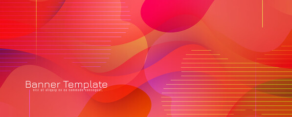 Abstract colorful modern banner design