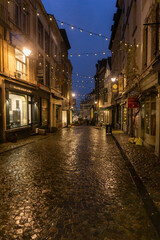 Fototapeta premium Street with lights at night