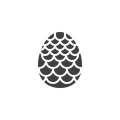 Easter egg vector icon. filled flat sign for mobile concept and web design. Easter egg ornament glyph icon. Symbol, logo illustration. Vector graphics