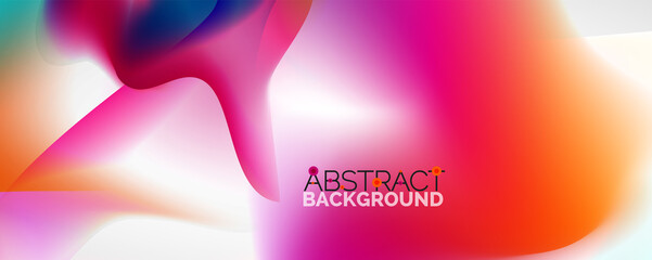 Fluid color gradient abstract background, trendy colorful wallpaper. Vector illustration for placards, brochures, posters, banners and covers