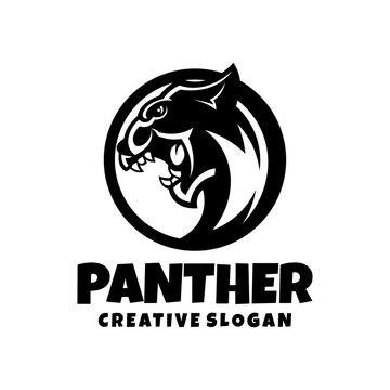 Black Panther, Jaguar, Leopard Awesome Logo with silhouette style