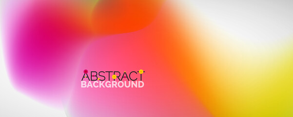 Fluid color gradient abstract background, trendy colorful wallpaper. Vector illustration for placards, brochures, posters, banners and covers