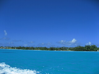 Beautiful day in island of Borabora Tahiti , starting from a great breakfast to awesome sunset on the beach.