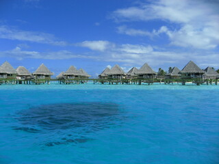 Beautiful day in island of Borabora Tahiti , starting from a great breakfast to awesome sunset on the beach.