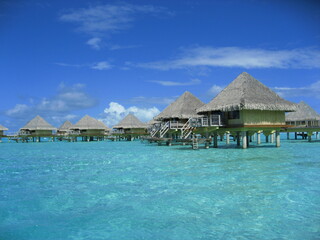 Beautiful day in island of Borabora Tahiti , starting from a great breakfast to awesome sunset on the beach.