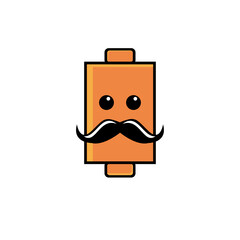 A character emoticon vector image