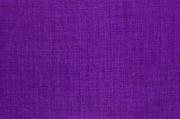 Dark purple linen fabric cloth texture background, seamless pattern of natural textile.