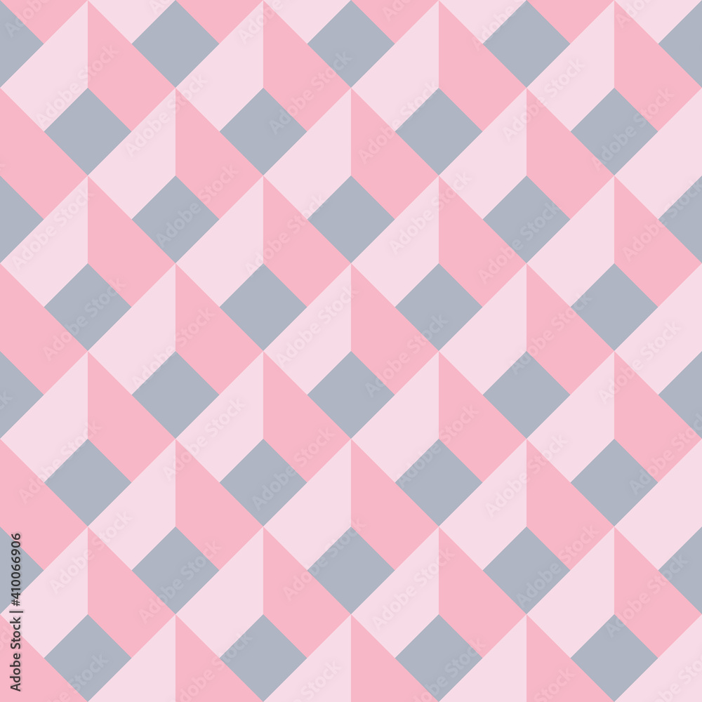 Poster Geometric illusion pattern, seamless repeat pattern vector