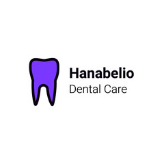 dentist or dental care logo design concept with tooth image