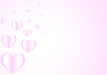 Sweet hart with pink heart background