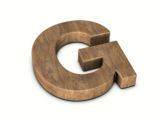 Wood letter G