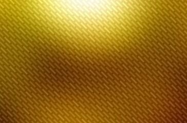 Mosaic grid yellow metal polished background. Gloss golden abstract texture.