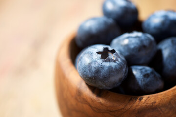 Blueberries close up