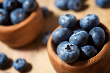 Blueberries close up