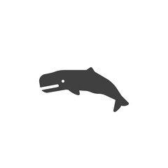 Sperm whale line icon. linear style sign for mobile concept and web design. Whale fish outline vector icon. Symbol, logo illustration. Vector graphics