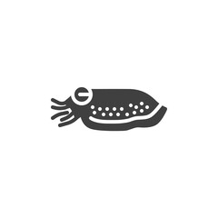 Cuttlefish mollusk line icon. linear style sign for mobile concept and web design. Cuttlefish animal outline vector icon. Symbol, logo illustration. Vector graphics