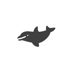 Dolphin fish line icon. linear style sign for mobile concept and web design. Dolphin animal outline vector icon. Symbol, logo illustration. Vector graphics
