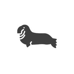 Elephant seal line icon. linear style sign for mobile concept and web design. Elephant seal outline vector icon. Symbol, logo illustration. Vector graphics