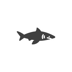 Shark fish line icon. linear style sign for mobile concept and web design. Shark predator outline vector icon. Symbol, logo illustration. Vector graphics