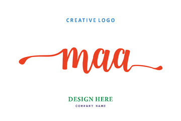 MAA lettering logo is simple, easy to understand and authoritative