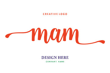 MAM lettering logo is simple, easy to understand and authoritative