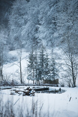 Winter landscape in bavaria