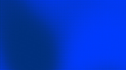 Dots halftone blue color pattern gradient texture with technology digital background. Dots pop art comics style with summer concept design.