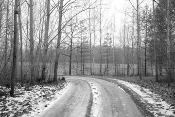 road in winter
