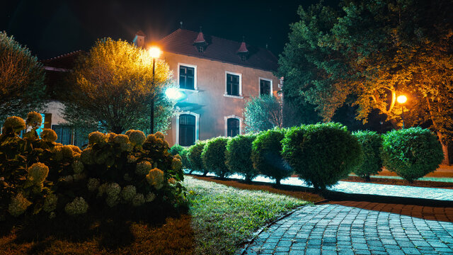 old house in the night