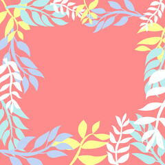 Fototapeta na wymiar spring color leaves background vector. spring season