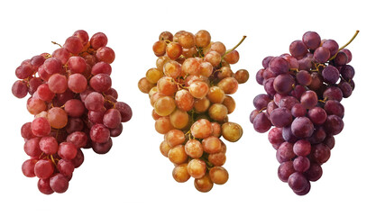 Bunch of pink table grapes