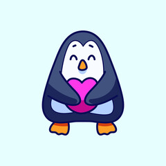 Cute Cartoon Penguin Illustrations