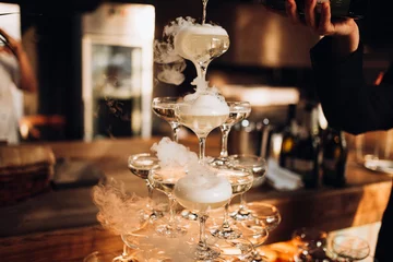 glass of champagne on table © Elizaveta Kovalevska