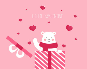 Valentine's day background with 